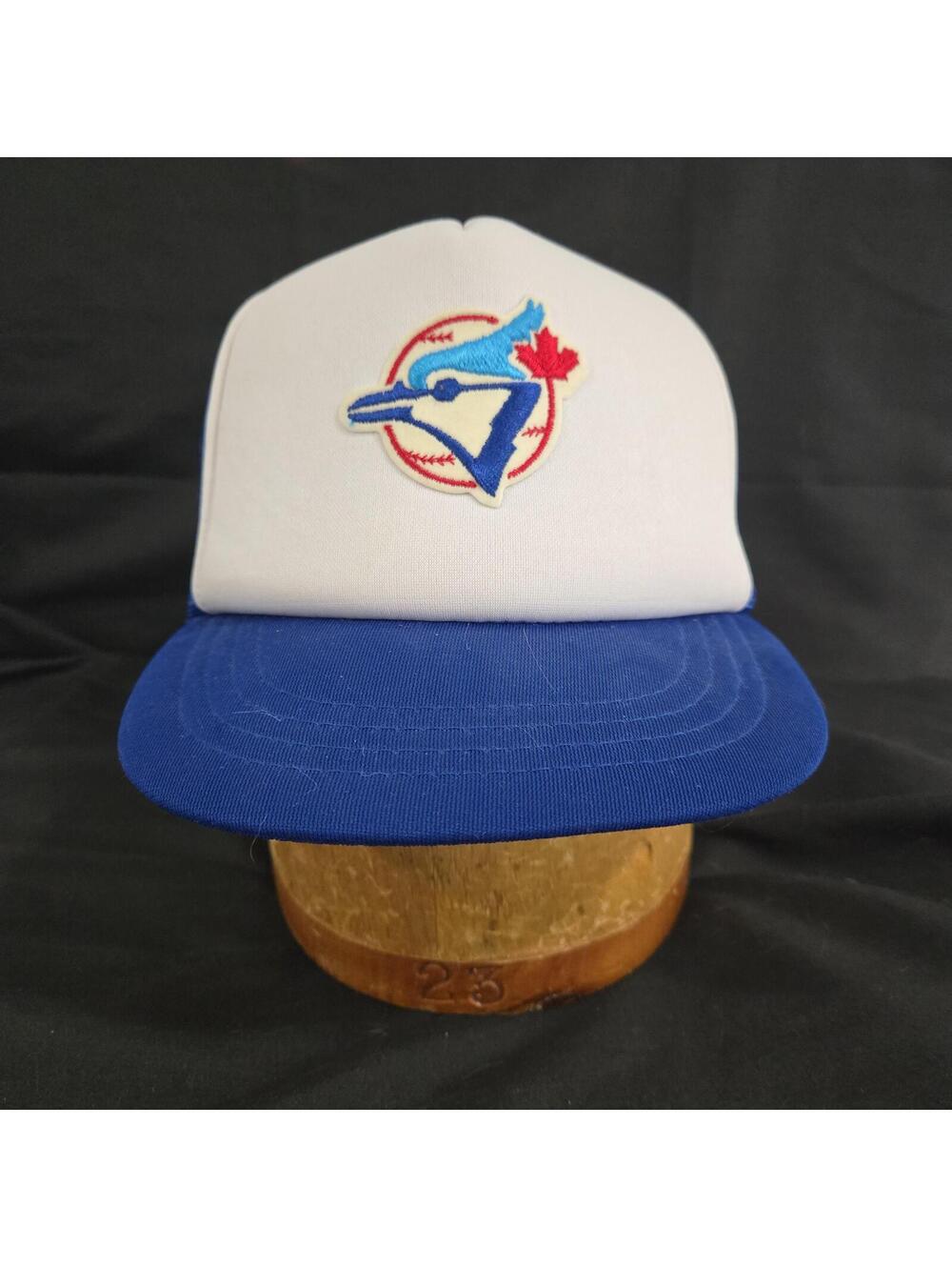 Vintage Toronto Blue Jays Trucker Hat Snapback 80s 90s MLB Cap Adjustable Retro